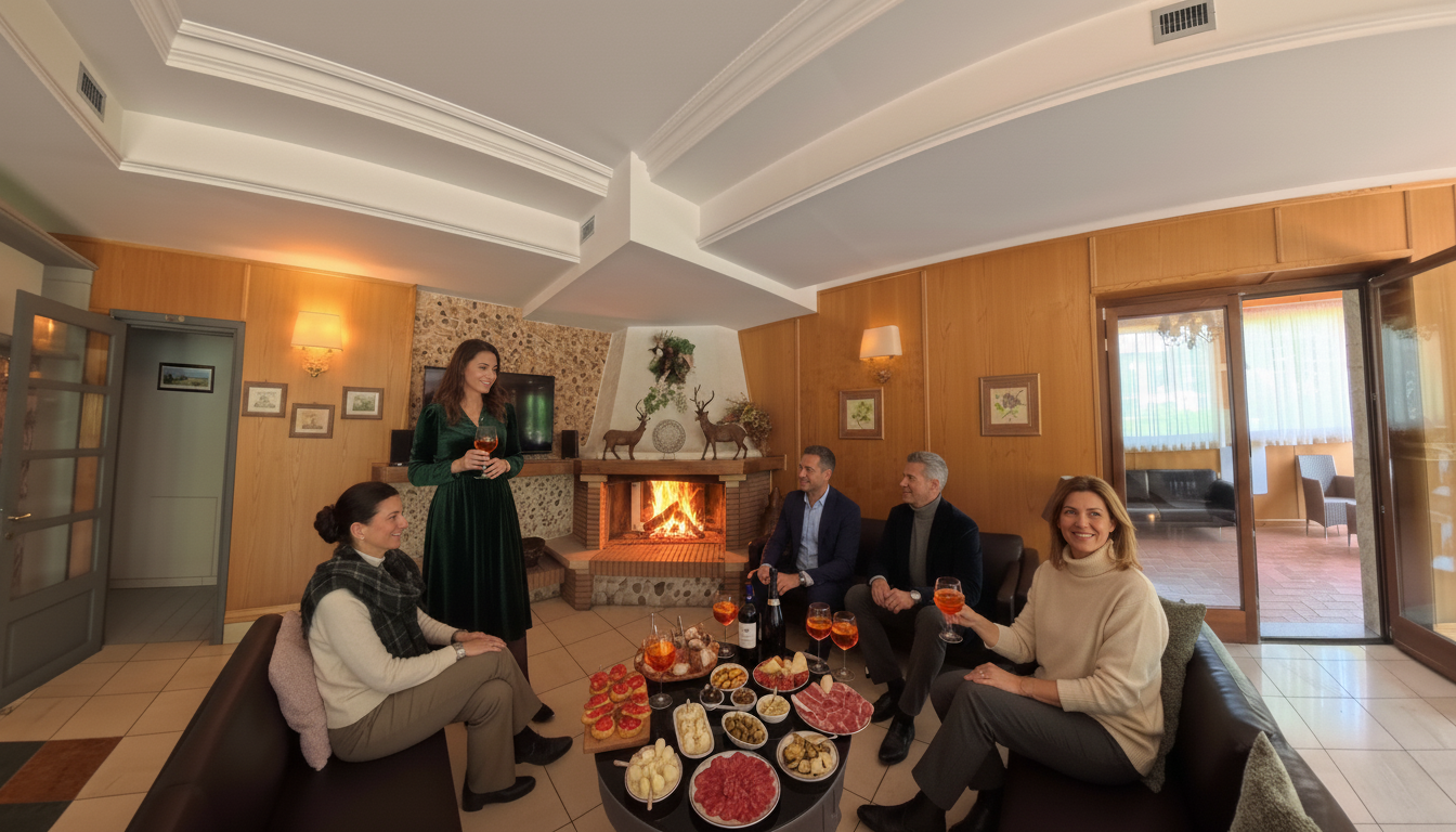 caminetto aperitivo alba sporting hotel