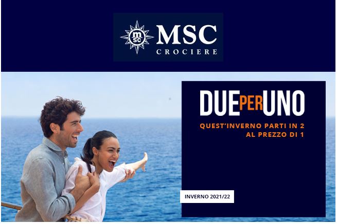 MSC Crociere Promo 2×1